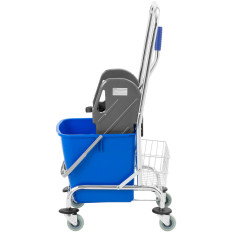 Cleaning trolley cleaning floors with a bucket and a 30 l squeezer
