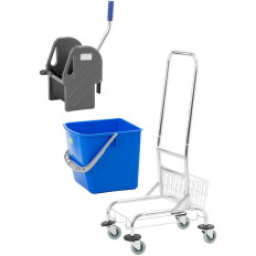 Rengjøring vogn rengjøring gulv med bøtte og en 30 l squeezer