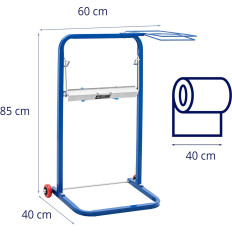 Stå for industriell rengjøringsmiddel med håndtak på en sekkbredde 40 cm. 50 cm til 10 kg