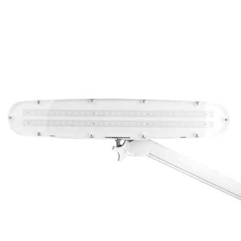 Lampe d'atelier LED élégante 801 l avec étau et intensité lumineuse réglable blanche — vue latérale