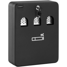 Wall ashtray with removable container closed with 30 x 23 x 8 cm