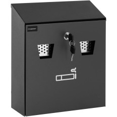 Zid pepeljara s uklonjivim spremnikom zatvoren s ključem 26 x 25 x 9 cm