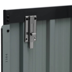 Casa de ferramenta de jardim de metal 145 x 86 x 135 cm