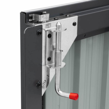 Cobertura de habitação para 2 cestas para baldes de lixo 240 l metal