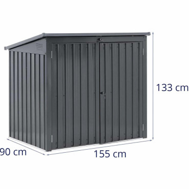 Ohišje za 2 košare za smetišča 240 L Metal