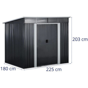 Metalen tuin cottage 225 x 180 x 203 cm