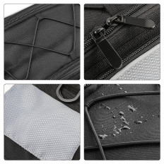 Bolsa de bicicleta no tronco com uma alça de ombro 13L preto