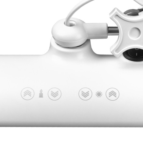 Lampe de travail LED Elegant 801-tl avec étau - intensité et couleur de lumière réglables — gros plan commandes