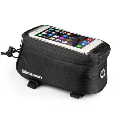 Τσάντα στο τηλέφωνο σε ένα πλαίσιο ποδηλάτου στο πλαίσιο για το τηλέφωνο για 64 ίντσες 1.5L μαύρο