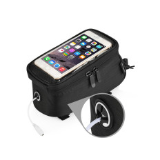 Saco no telefone em um quadro de bicicleta no quadro para telefone para 64 polegadas 1.5L preto