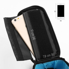 Saco no telefone em um quadro de bicicleta no quadro para telefone para 64 polegadas 1.5L preto