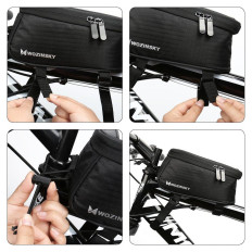 Saco no telefone em um quadro de bicicleta no quadro para telefone para 64 polegadas 1.5L preto