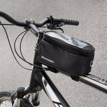 Borsa al telefono su una cornice per biciclette sul telaio per telefono per 64 pollici 1.5L nero