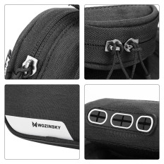 Bolsa de bicicleta para fotograma + cubierta desmontable para teléfono de hasta 6.5 "1.5L negro