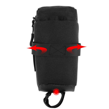 Bolsa de bicicleta pequena sob a sela 0.6 l preto