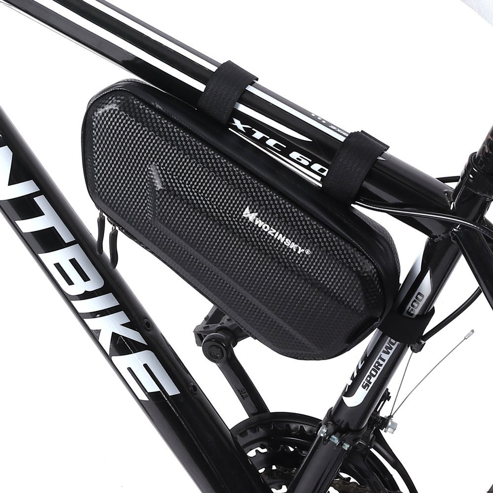 Bolsa de bicicleta em um quadro de bicicleta 1,5 l preto