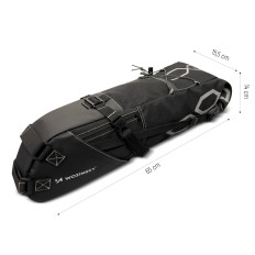 WARTY BICYCLE BAG UNDER SUFFICE SIDE BAG BY 12 L black