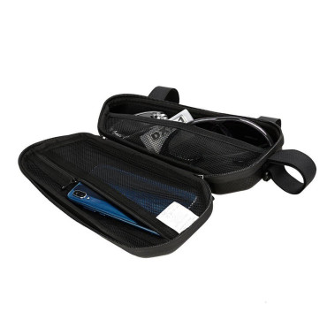 Bolsa de bicicleta em um quadro de bicicleta 1,5 l preto