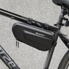 Bolsa de bicicleta em um quadro de bicicleta 1,5 l preto
