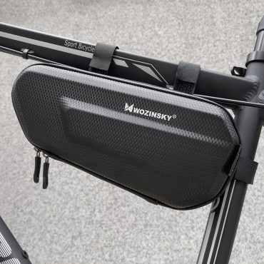 Bolsa de bicicleta em um quadro de bicicleta 1,5 l preto