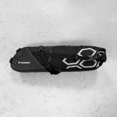 Bolsa de bicicleta verrugosa debajo de la bolsa lateral es suficiente de 12 l negro