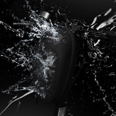 Wasserdichte Griffwellen-Roller-Tasche auf einem Roller 4L schwarz