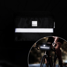 Bolsa de bicicleta no volante com um caso de telefone 2 l preto
