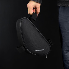 Bolsa de bicicleta em um quadro de bicicleta 1,5 l preto