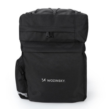 Warty Bicycle Bag 60 l na trupu + Črni dežni plašč