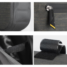 Fahrradtasche auf einem Rahmen von 5 l grau