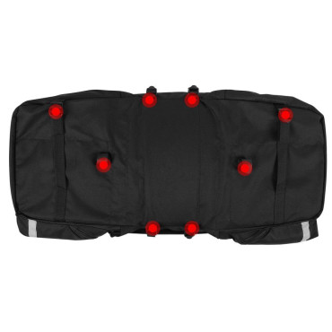 Warty Bicycle Bag 60 l na trupu + Črni dežni plašč