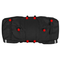 Sac de vélo Warty 60 L sur le coffre + imperméable noir