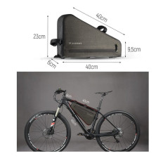 Bicycle bag on a frame of 5 L Gray
