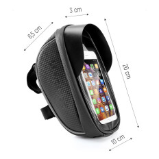 Bicycle bag on the steering wheel with a phone case 1 l black