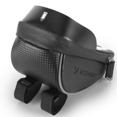 Bolsa de bicicleta no volante com um caso de telefone 1 l preto