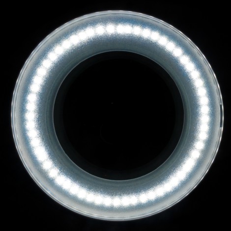 Elegante 6027 60 LED SMD 5D povečevalna svetilka s stojalom na trinožniku — povečava glave