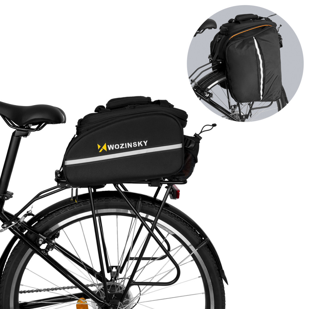 Large bicycle bag on the trunk 35L + black raincoat