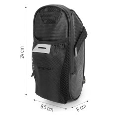 Kolesarska torba pod sedlom 1,5 l črna