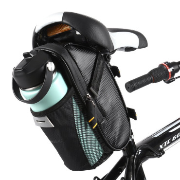 Borsa per biciclette sotto la sella 1,5 l Nero