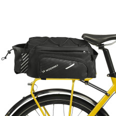 Bicycle bag on the trunk with shoulder strap 9L Raincoat black