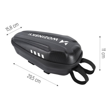 Vodotesná čelenka Scooter Bag na skútri 3 L čierny