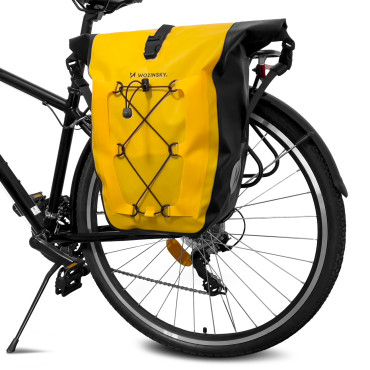 Vodotesný bicykel Bag Sakwa na trupe 25l žlté