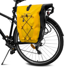 Vodotesný bicykel Bag Sakwa na trupe 25l žlté
