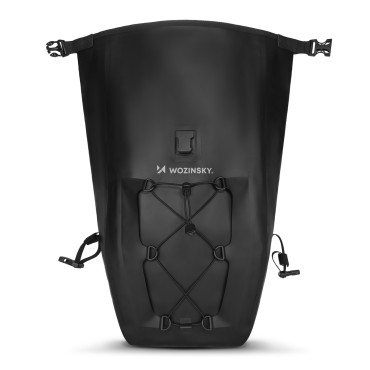 Bolsa de bicicleta impermeable SAKWA en tronco 25l negro