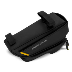 Bolsa de bicicleta em um quadro com uma caixa de telefone 1L preto
