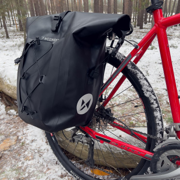 Saco de bicicleta impermeável Sakwa no tronco 25L Amarelo