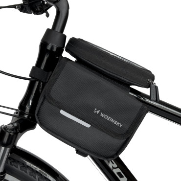 Bicykel Bag na ráme SAKWA pre Bike WaterProtes Phone Case 1.5L Black