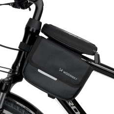 Fahrradtasche auf dem Rahmen Sakwa für Fahrrad wasserdichtes Telefonkoffer 1.5l schwarz
