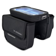 Sac de vélo sur le cadre Sakwa pour le caisse de téléphone étanche à vélo 1.5L noir