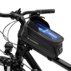 Sac de vélo sur le cadre avec un boîtier de téléphone 1.7 L noir